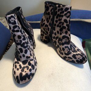Leopard booties